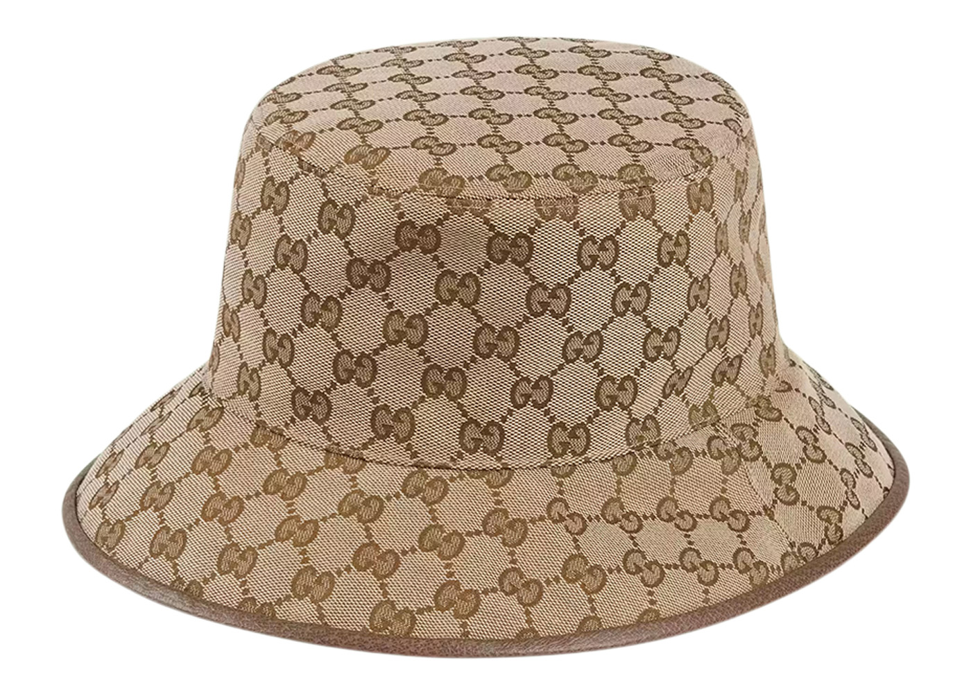 Gucci GG Supreme Reversible Bucket Hat Bucket Hat Beige Brown