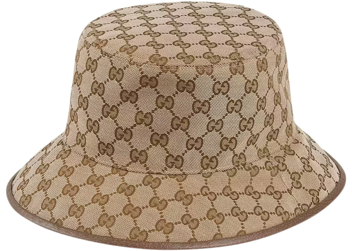 Gucci GG Supreme Reversible Bucket Hat Bucket Hat Beige Brown