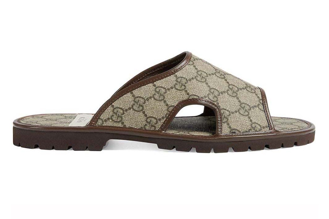 Click to view more detailed imagery on our partner's website Pre-owned Gucci Gg Supreme Tofflor Biege In Beige