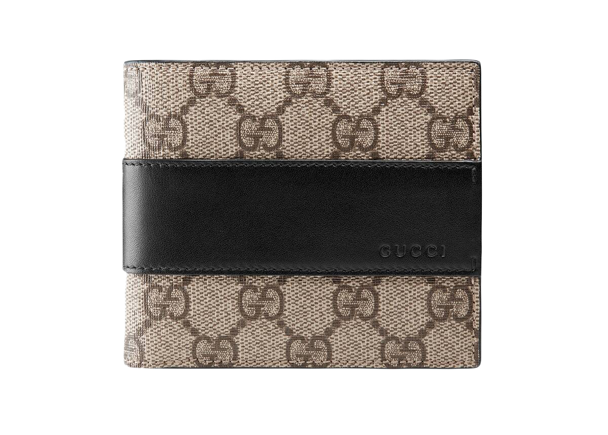 Gucci GG Supreme Wallet Beige/Ebony in 