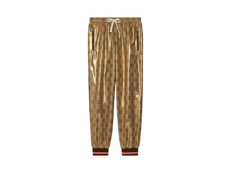 GUCCI★素敵！JERSEY PIQUET JOGGING GG LOGO PANTS Gucci Authentic Pre-owned GG jersey jacquard jogging pants