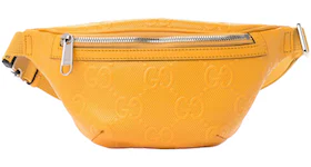 Gucci GG Tennis Embossed Belt Bag Yellow