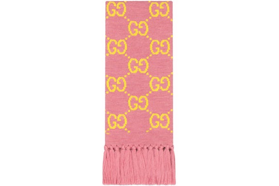 Gucci GG - Écharpe en laine jacquard - Rose
