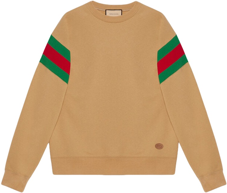 Sleeve Sweater Camel/Red/Green - SS23 Men's -