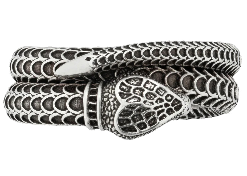 Gucci Garden Snake Ring Silver