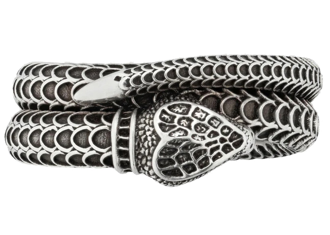 Pre-owned Gucci Garden Snake Ring Silver