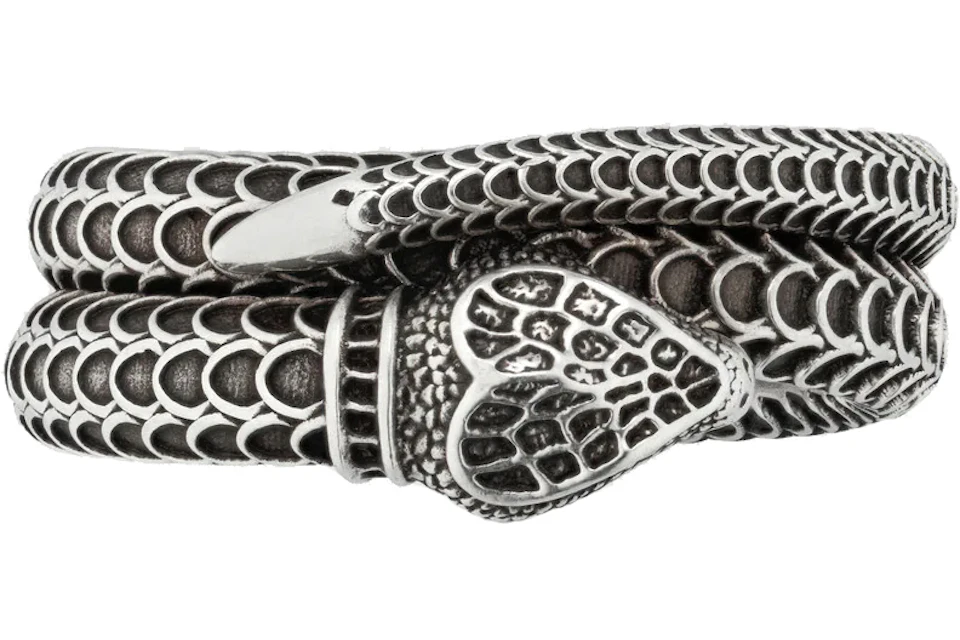 Gucci Garden Snake Ring Silver
