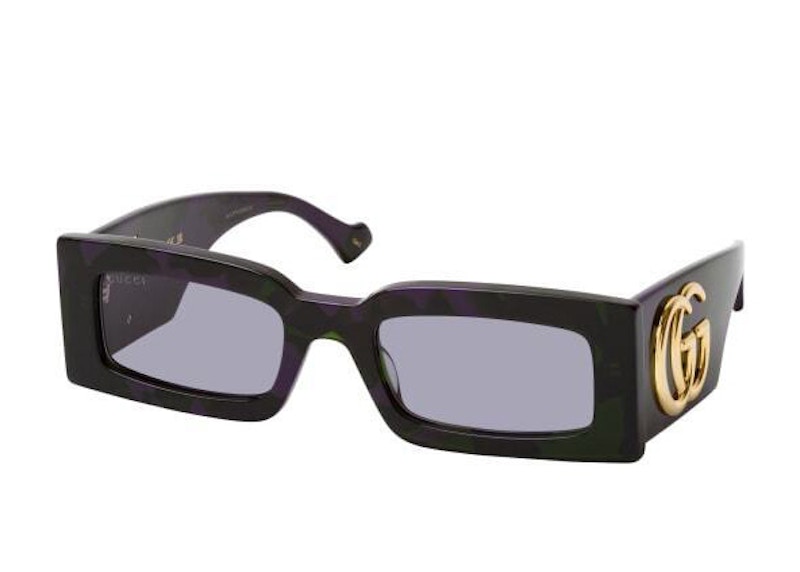 サングラス GUCCI Gucci - GG1425S - 003 HAVANA HAVANA GREY Gucci Generation Sunglasses Havana Green/Grey (GG1425S-003