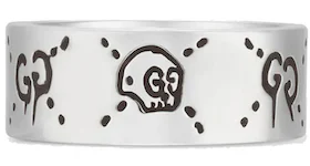 Gucci Ghost Skull Ring Silver
