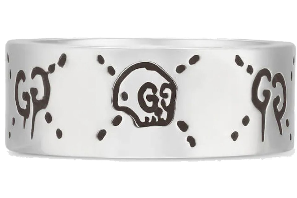 Ondoorzichtig consensus taxi Gucci Ghost Skull Ring Silver in 925 Sterling Silver with Silver-tone - US