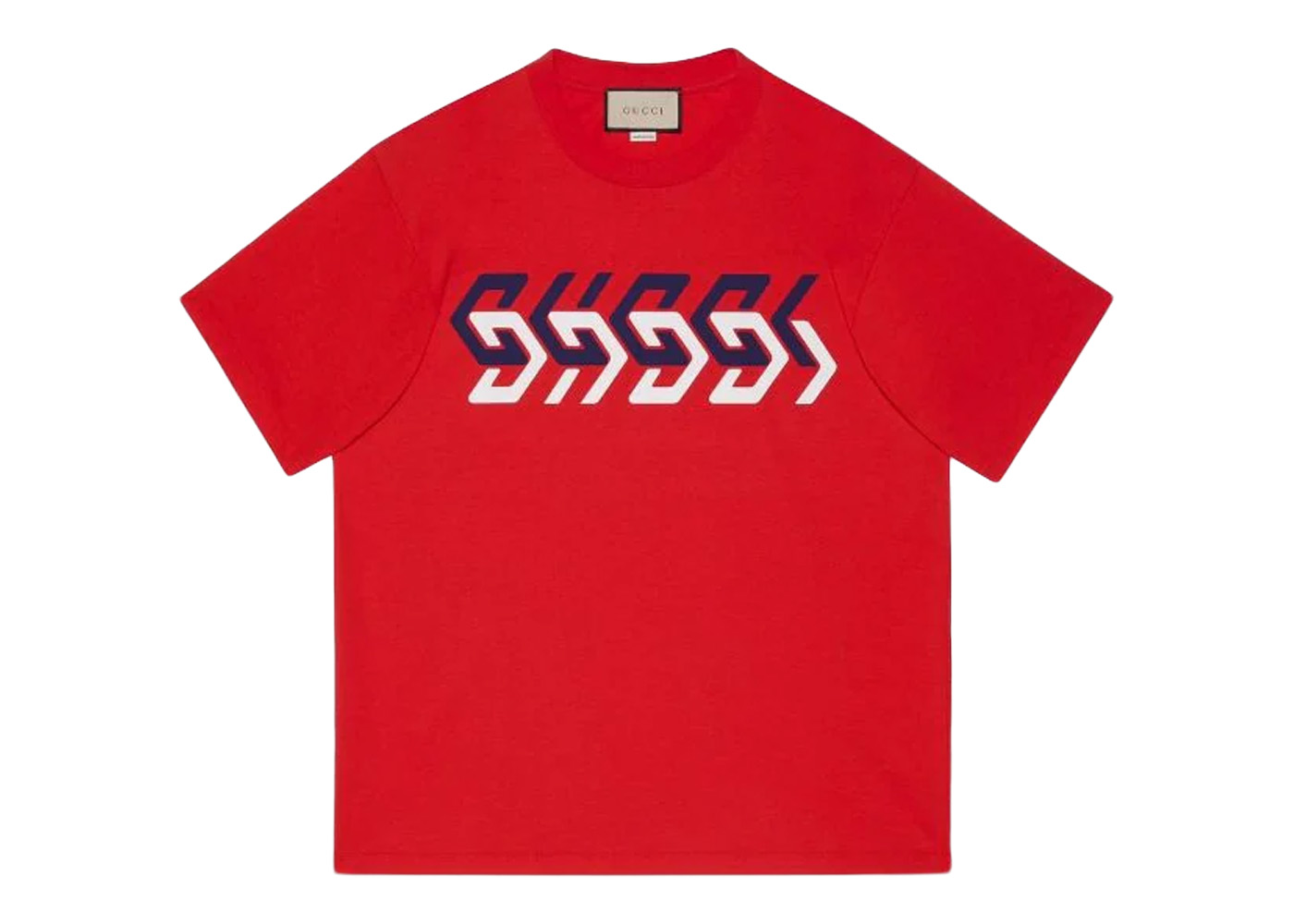 Gucci Graphic Logo-Print T-shirt Red Men's - US