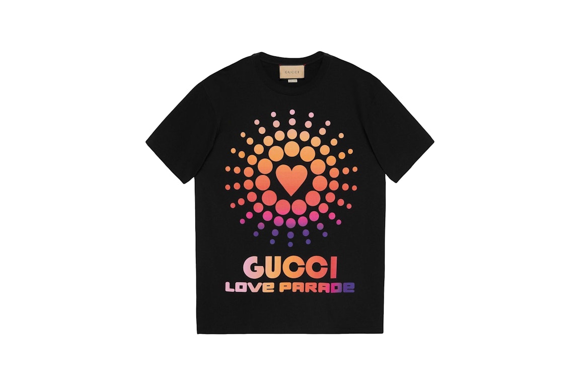 Pre-owned Gucci Graphic-print T-shirt Black/multi
