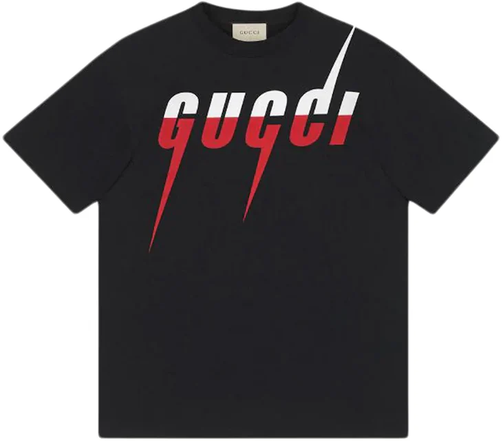 Gucci Blade Print T-shirt Black/Red/White Men's - GB