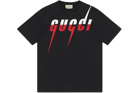 Maglietta Gucci Blade Print nero/rosso/bianco Uomo IT