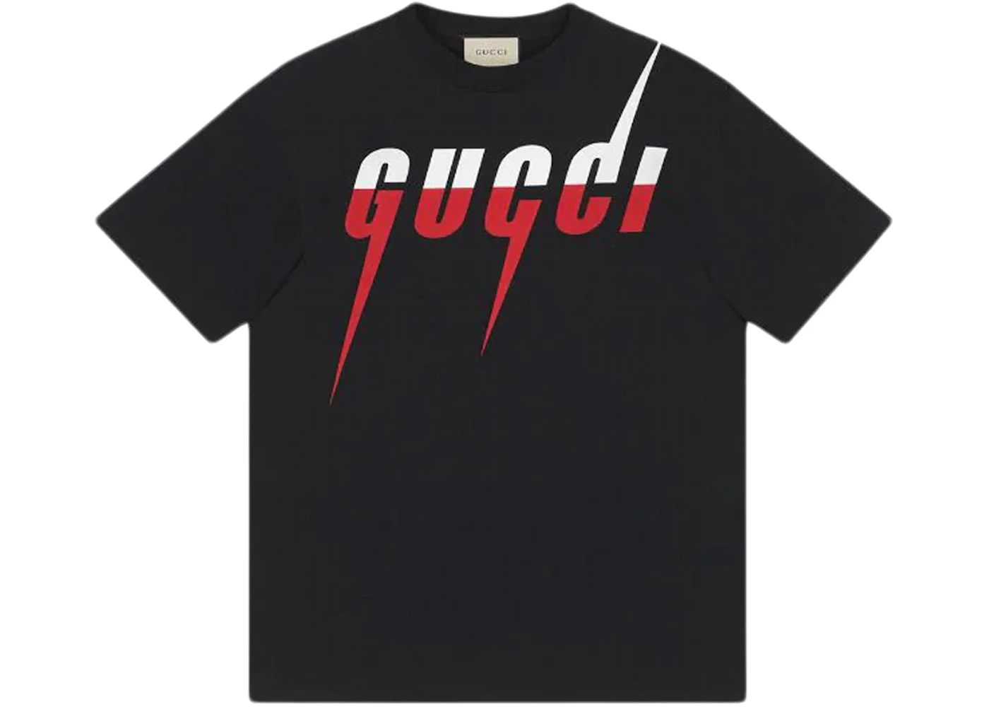 Gucci Blade Print T-shirt Black/Red/White Men's -