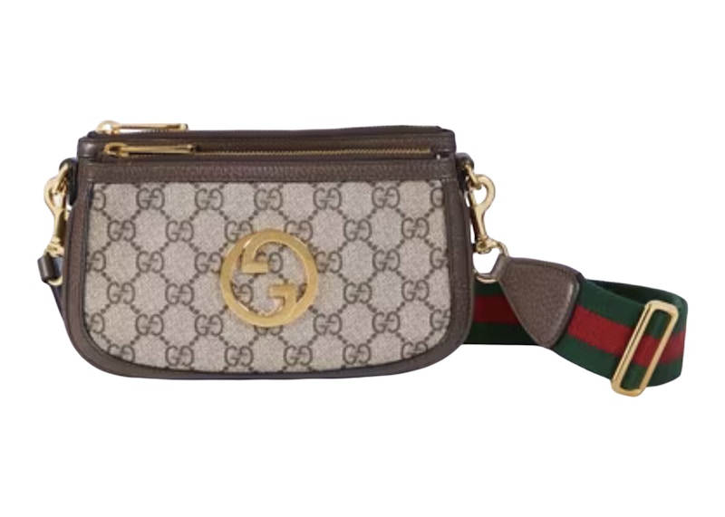 GUCCI GG Supreme Canvas Mini Bag Double G Strawberry Shoulder Bag Beige  726249 | eBay