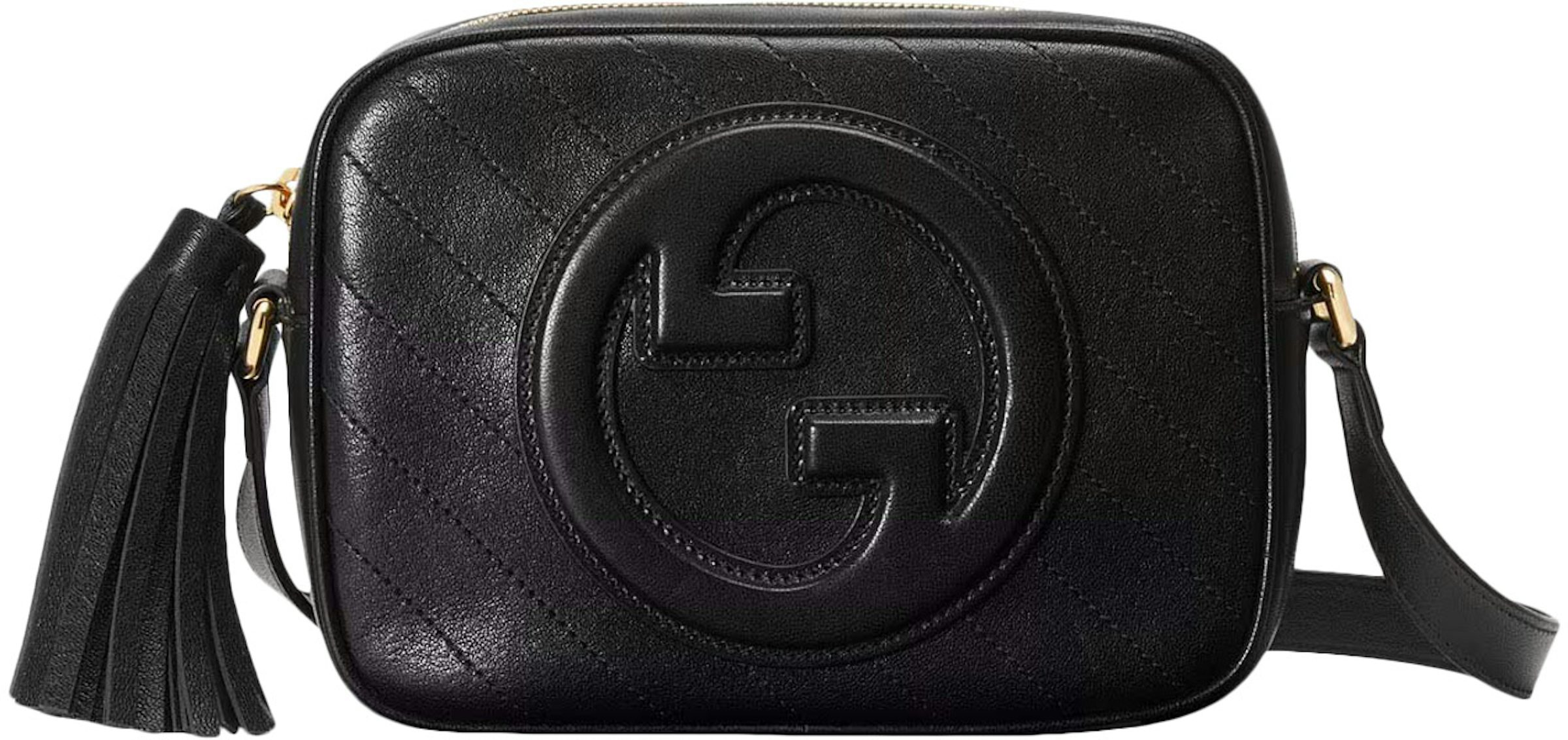 Gucci Ophidia Shoulder Bag Small Black in Leather with Gold-tone - US