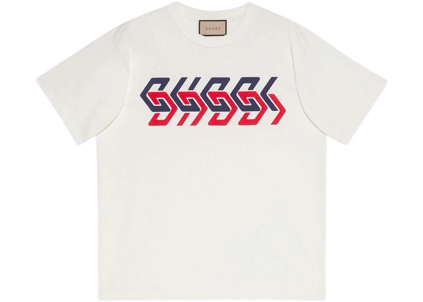 Gucci Gucci Mirror Print T-Shirt Ivory Men's - SS22 - GB