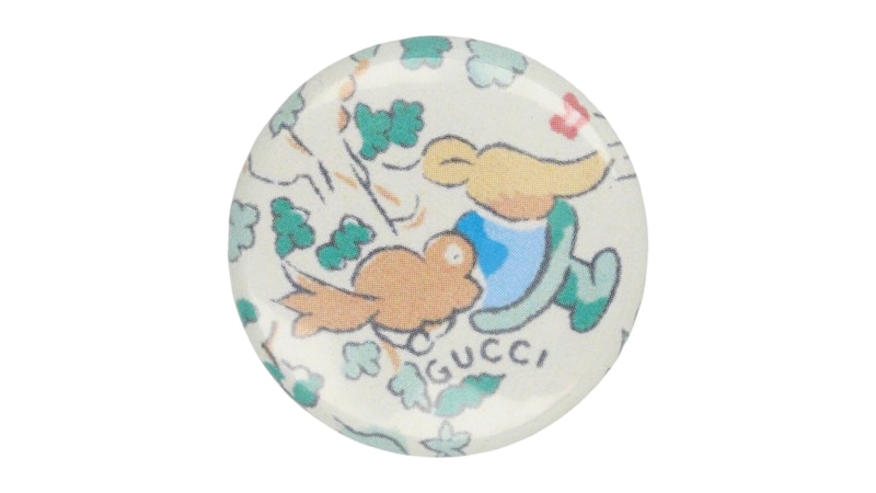 新品！タグ付き！Gucci x Liberty バックロゴ　花柄ブラウス 140 GUCCIラウンド長財布♪花柄Libertyプリント♪ピンク (GUCCI/長財布
