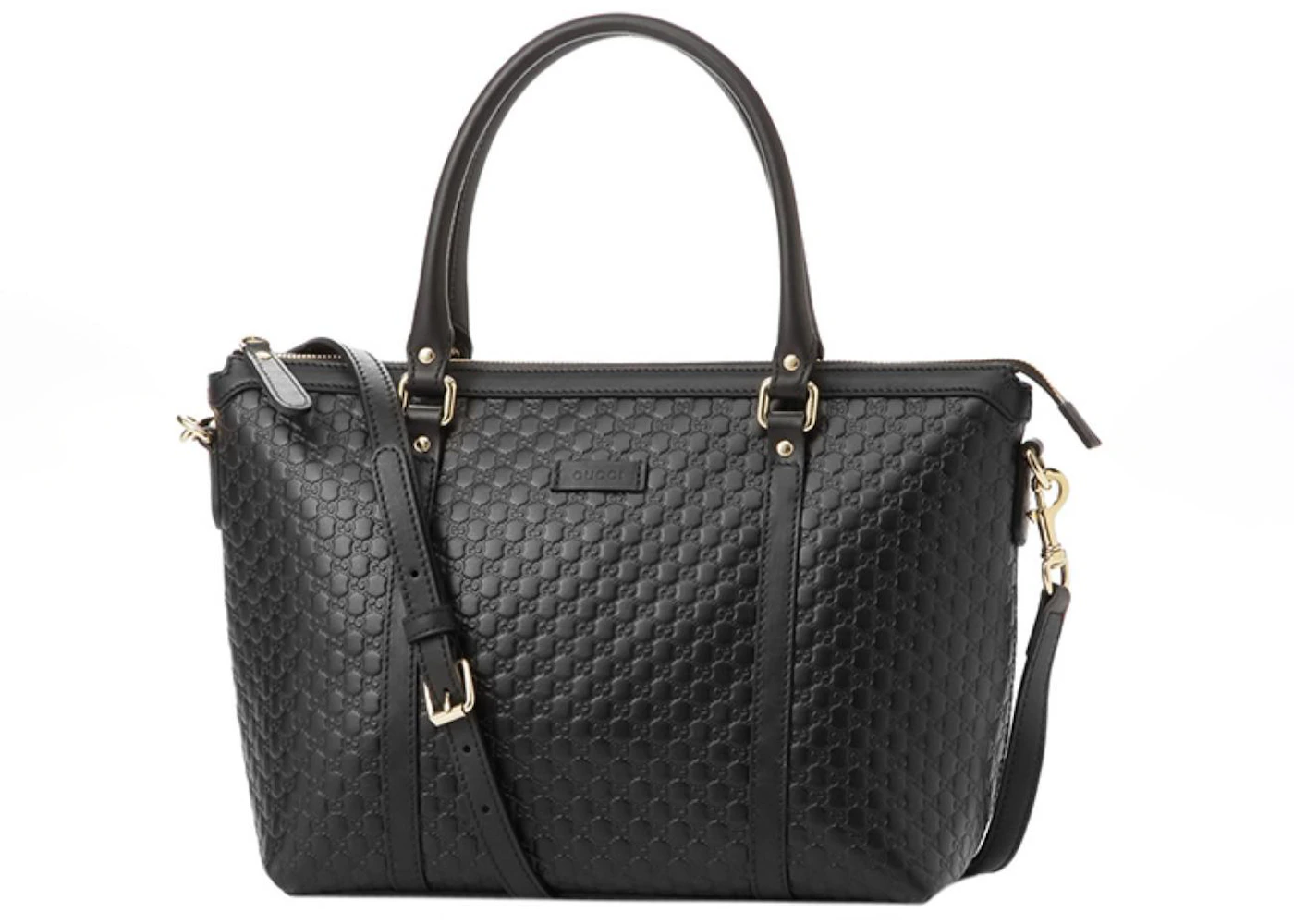 Auth Spa - Dịch Vụ Spa Túi Xách, Giày Dép Authentic Tại HCM. Gucci Guccissima Shoulder Bag Micro Black in Leather with Gold-tone - US