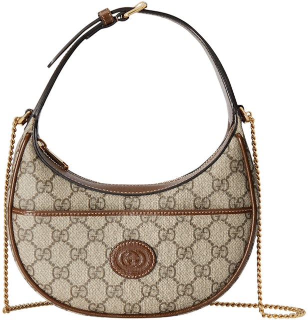 Gucci, Bags, Vintage Gucci Shoulder Bag Canvas Leather Material Colors  Are White And Tan
