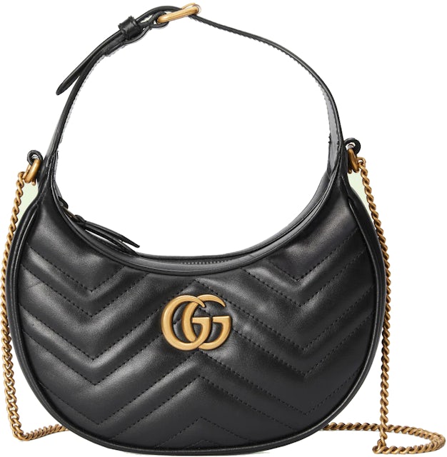 Gucci Half-Moon Shaped in Leather Gold-tone - US