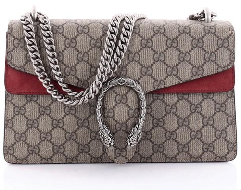 Gucci Dionysus Shoulder Bag GG Supreme Small Beige/Red