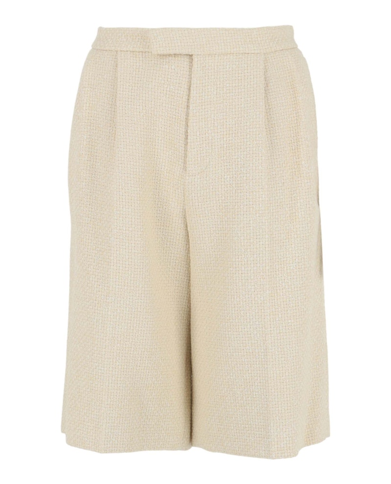 Gucci Pantaloncini in tweed a vita alta Bianco