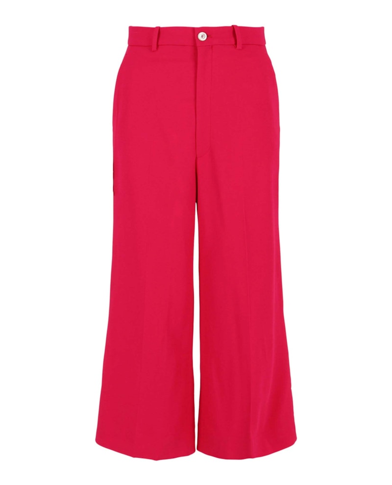 Gucci High Rise Wide-Leg Pants Pink US