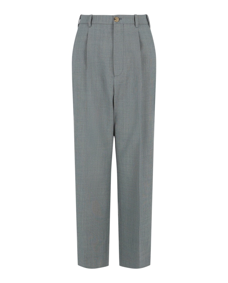 Gucci High Rise Wool Trouser Pants Grey