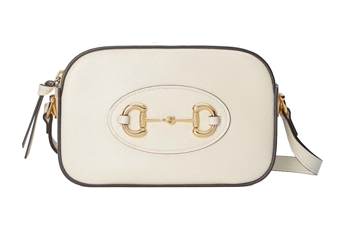 Pre-owned Gucci Horsebit 1955 Small Camera Shoulder Bag White