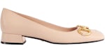Gucci Horsebit Ballet Flat Piel Rosa Claro
