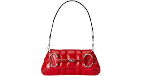 Gucci Horsebit Chain Small Shoulder Bag Red