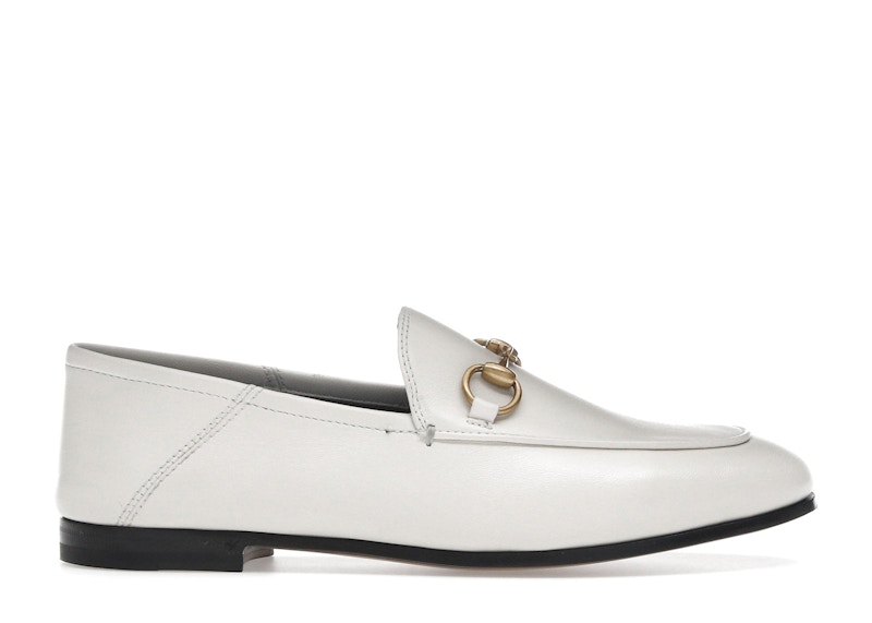 Gucci Horsebit Loafer Leather White (Women's) - 414998 DLC00 1000 - US