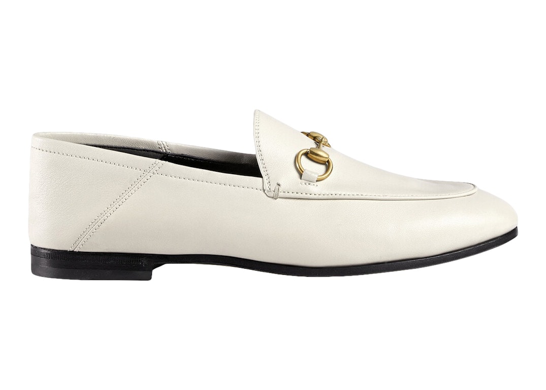 Pre-owned Gucci Horsebit Loafer Leather White (women's)