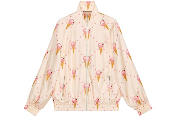 Chaqueta Gucci Ice Crean Print Rosa