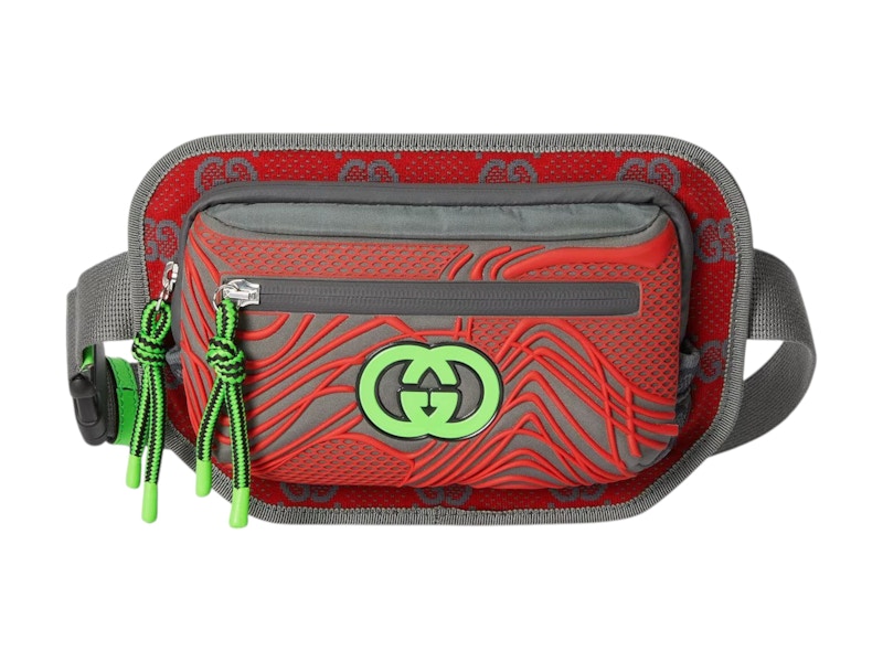 Gucci Interlock GG Monogram Belt Bag Red in Leather - JP