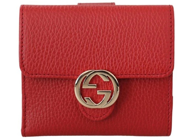 small red gucci wallet