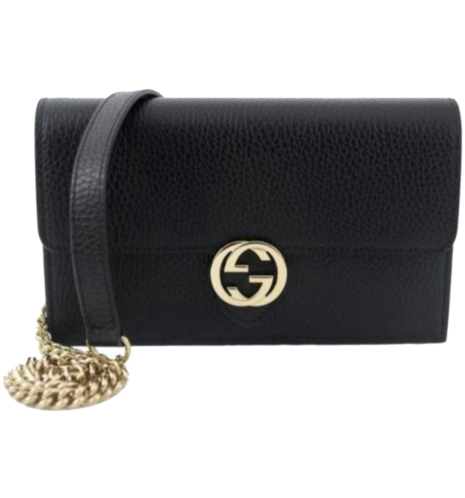 Gucci chain wallet black Clearance