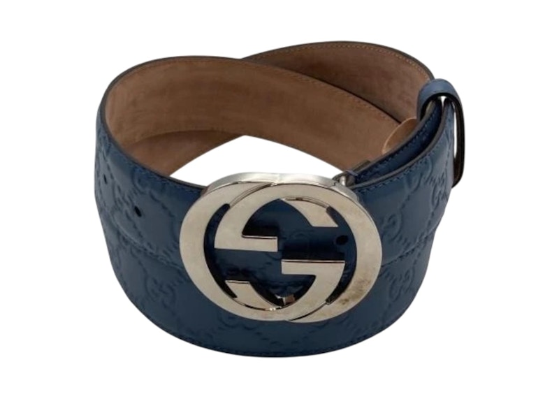 Gucci Interlocking G 40mm Belt Blue