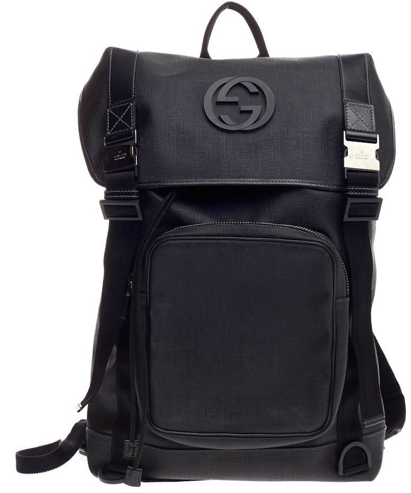 Gucci Interlocking G Backpack Large Black - US