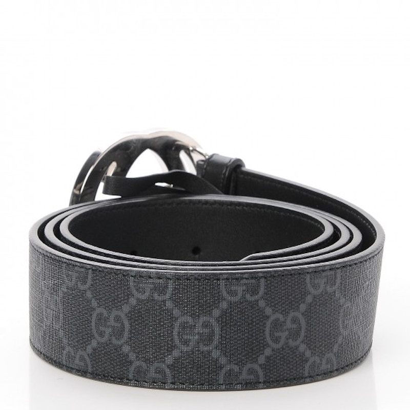 All black outlet gucci belt