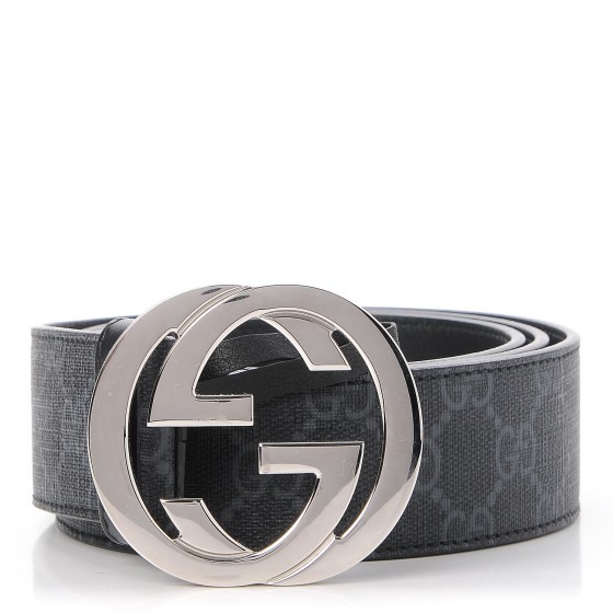 gucci belt silver and black