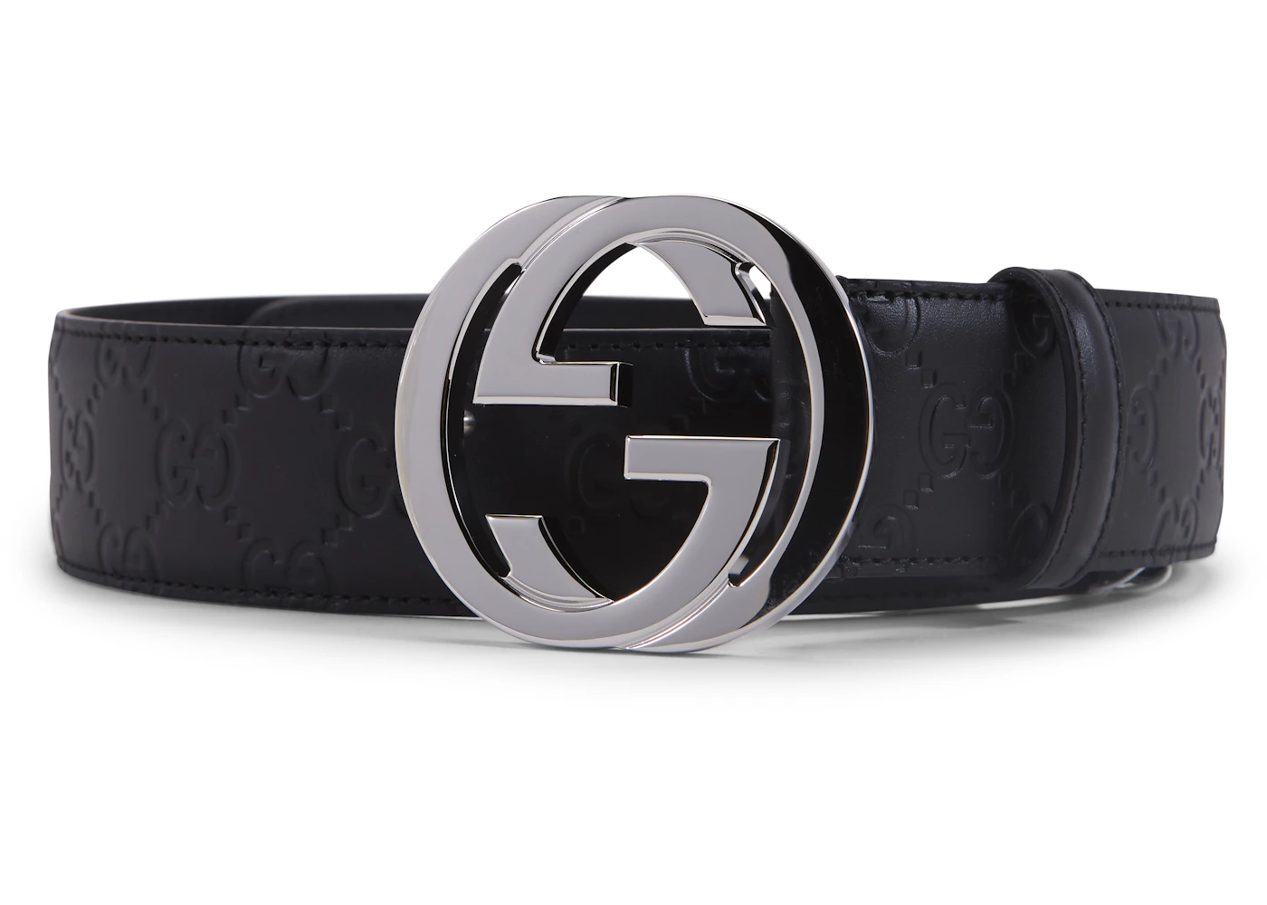 Gucci black embossed belt Clearance