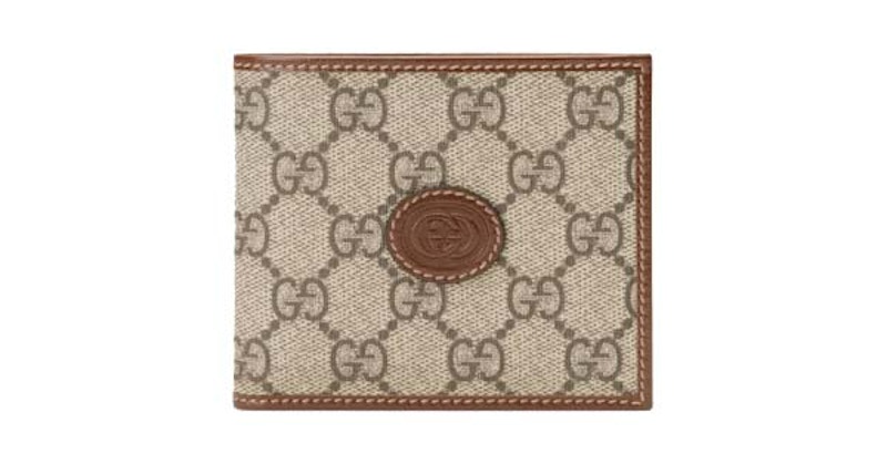 Gucci Interlocking G Bi-Fold Wallet Beige/Ebony