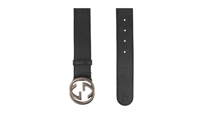 Gucci Interlocking G Buckle Belt Black