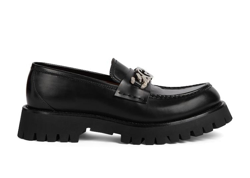 ◆GUCCI 23AW◆GG チェーン レザー ローファー /Brown/Black◆ GUCCI Men's GG Loafer - Tassel, Brown Leather & Ebony GG