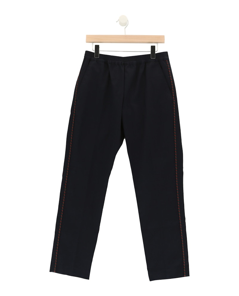 Pre-owned Gucci Interlocking G Chino Pants In Dark Blue