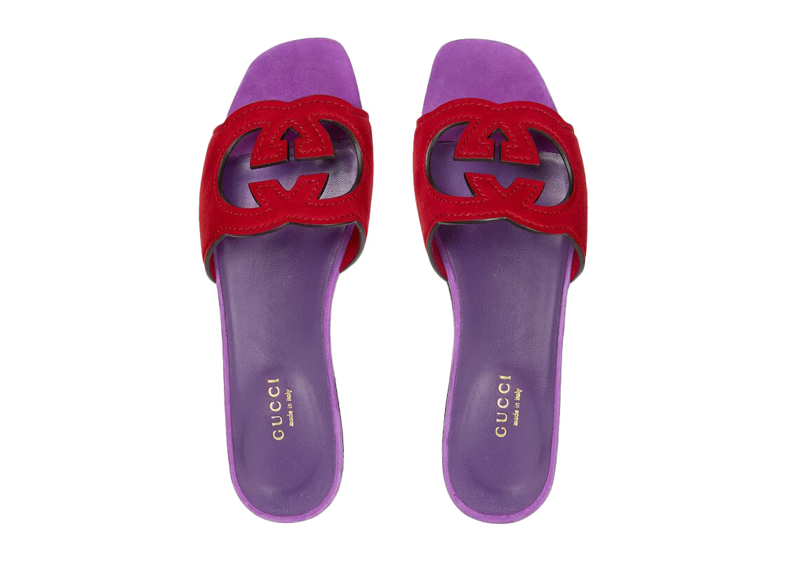 Gucci Logo low-heel Slide Sandals - Farfetch | Low heels, Heels, Slide  sandals