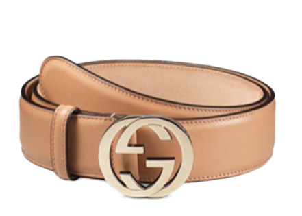 Gucci Interlocking G Leather Belt 1.5 
